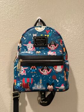 Disney Parks Disneyland and Walt Disney World Chibi Character Loungefly Backpack